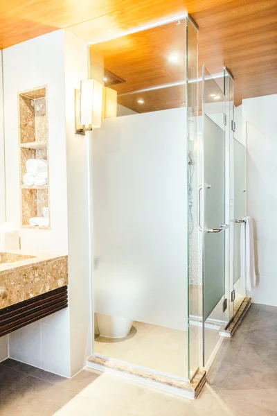 Shower box in bathroom interior — Stock Photo, Image