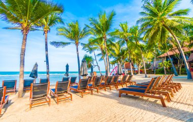 Güzel tropikal plaj ve deniz