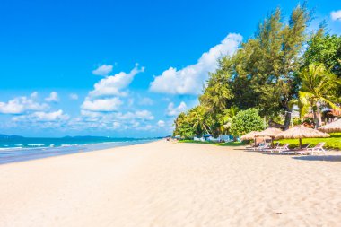 Güzel tropikal plaj ve deniz