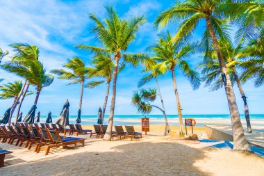 Güzel tropikal plaj ve deniz