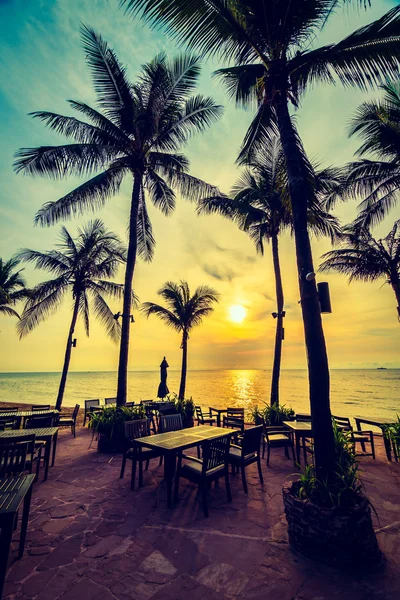 Gyönyörű kókusz pálmafák beach — Stock Fotó