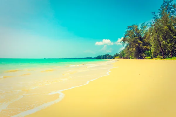 Mooi tropisch strand en zee — Stockfoto