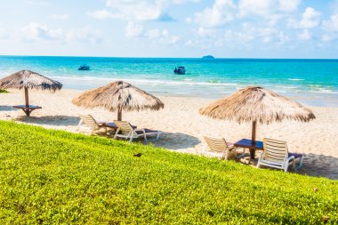 Güzel tropikal plaj ve deniz