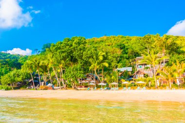 Güzel tropikal plaj ve deniz