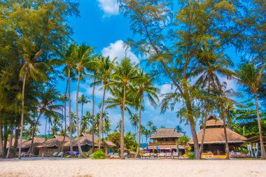 Güzel tropikal deniz ve kum plaj