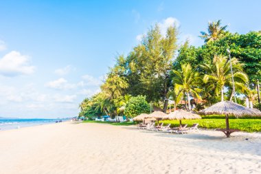 Güzel tropikal plaj ve deniz