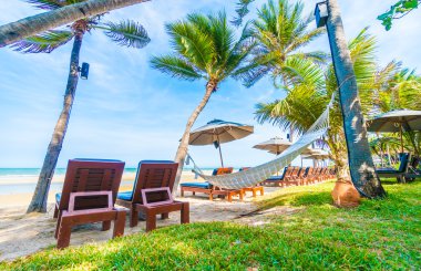 Güzel tropikal plaj ve deniz