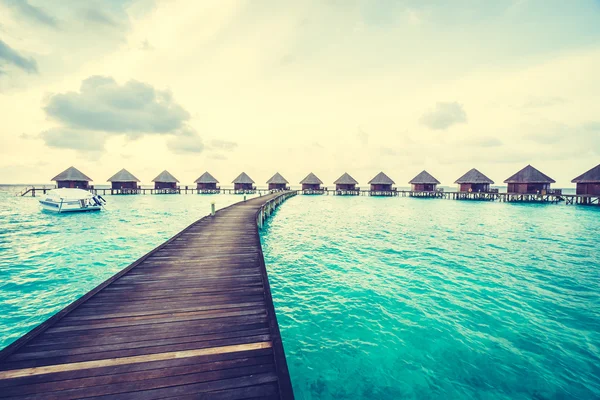 Bellissimo hotel tropicale Maldive Resort — Foto Stock