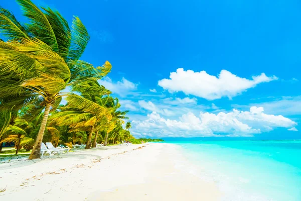 Tropical beach and sea in maldives island — Stock Photo, Image