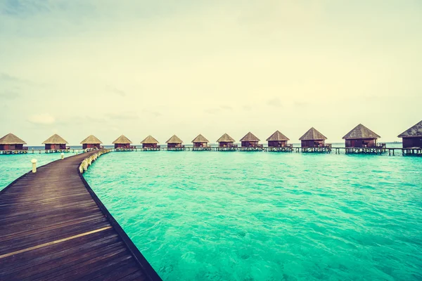 Nádherný ostrov Maledivy s pláží a mořem — Stock fotografie