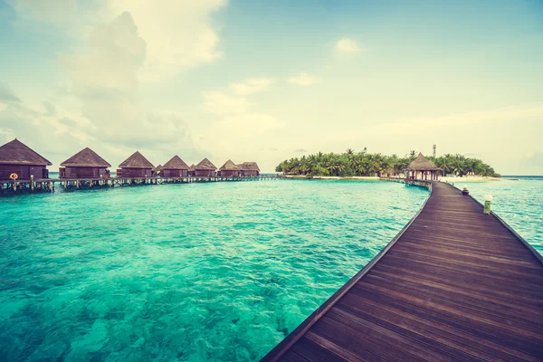 Bellissimo hotel tropicale Maldive Resort — Foto Stock