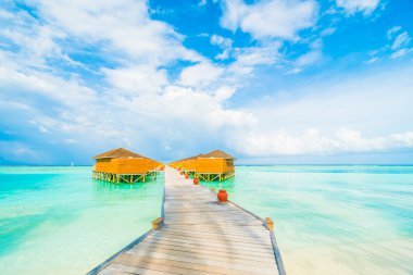 Güzel tropikal plaj ve deniz