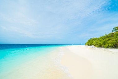 Güzel tropikal maldivler tatil beldesi