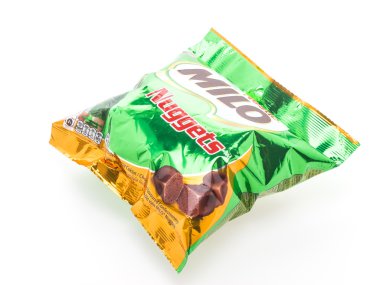 Bangkok, Tayland - 12 Mart 2015 : Milon çikolata nuggets iso