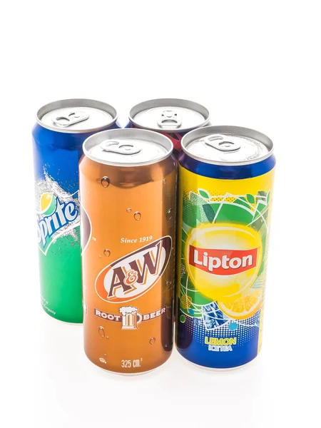 Soda pop meşrubat kutuları — Stok fotoğraf