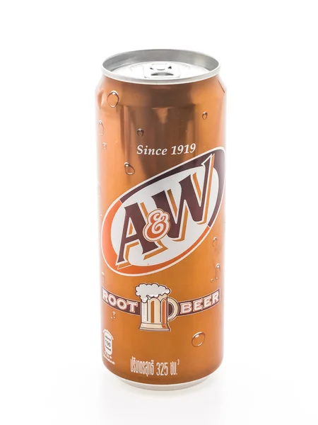 A & W rot öl kan — Stockfoto