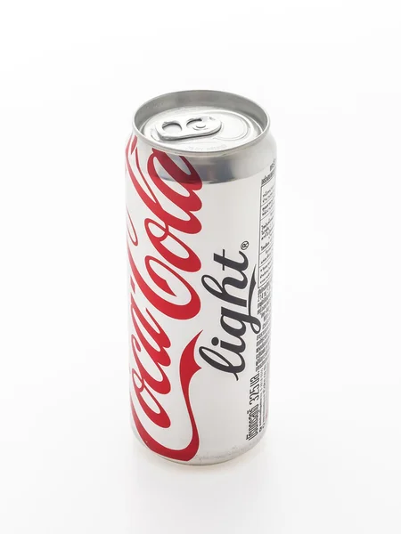 Cola kan på vit — Stockfoto