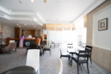 Otel lobisinde bulanıklık