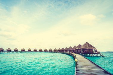 Güzel Maldivler ada