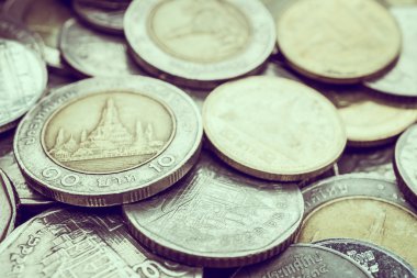 madeni para dokular yığını