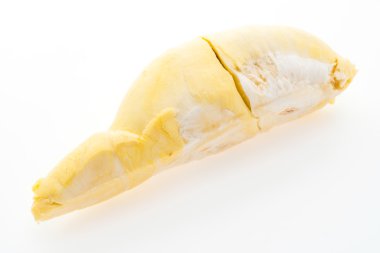 durian meyvesi beyaz arkaplanda