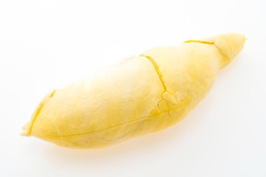 durian meyvesi beyaz arkaplanda