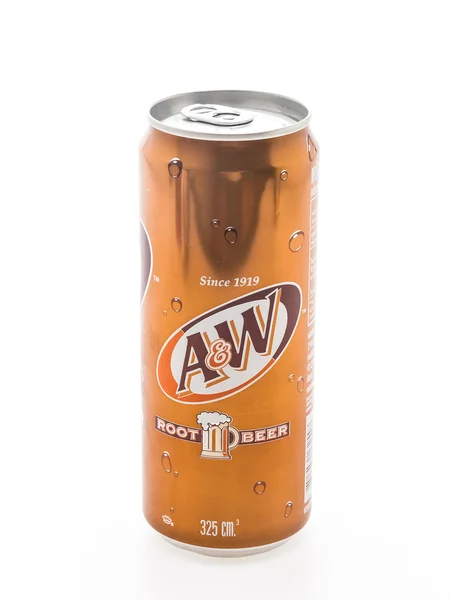 A & W rot öl kan — Stockfoto