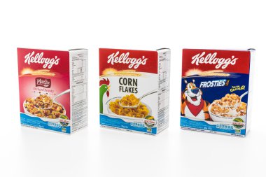 Cereal box brand kelloggs clipart