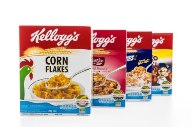 Mısır gevreği kutusu marka kelloggs