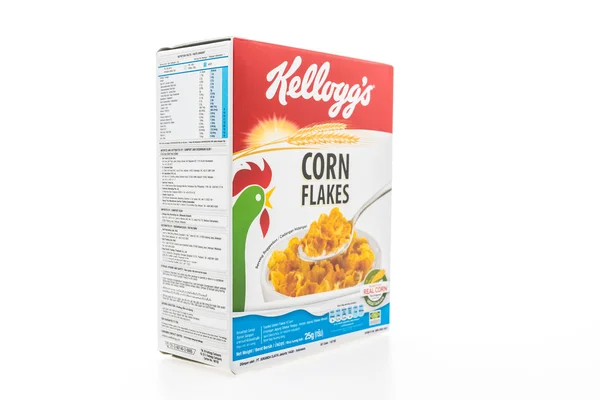 Cereal box brand kelloggs — Stock Photo, Image