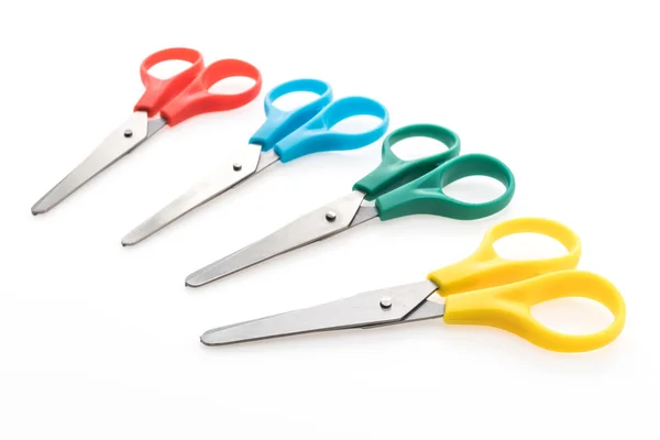 Plastic Colorful scissor — Stock Photo, Image