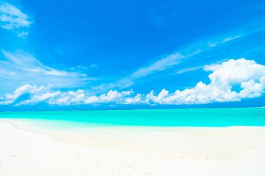 Güzel bir plaj ve deniz Maldivler Island