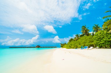 Güzel Maldivler ada