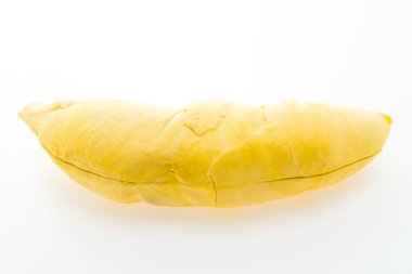 durian meyvesi beyaz arkaplanda