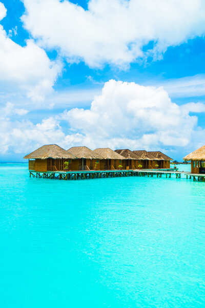 Beautiful beach and sea in Maldives island