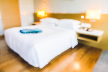 Soyut bulanıklık yatak odası