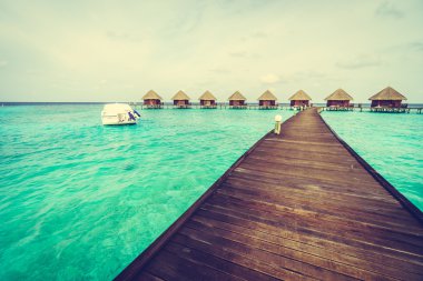 Güzel Maldivler ada