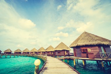 Güzel Maldivler ada