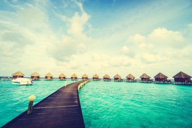 Güzel Maldivler ada