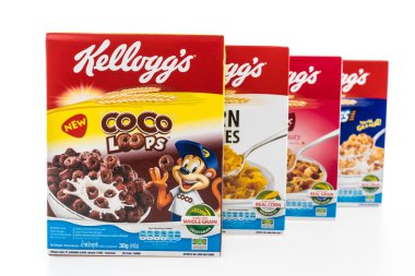 Mısır gevreği kutusu marka kelloggs