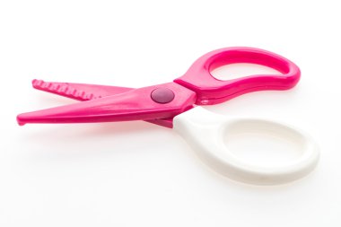 Renkli plastik makas