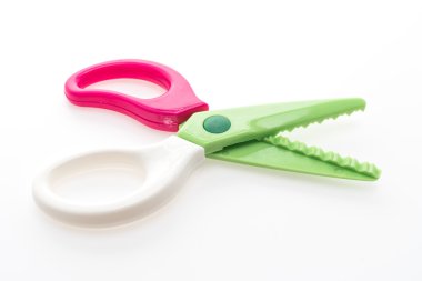 Renkli plastik makas