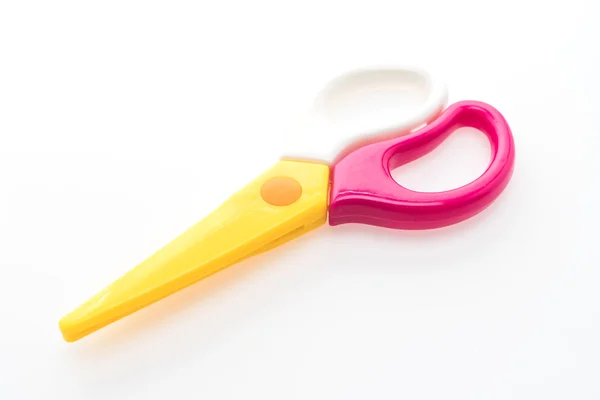 Colorful plastic scissors — Stock Photo, Image