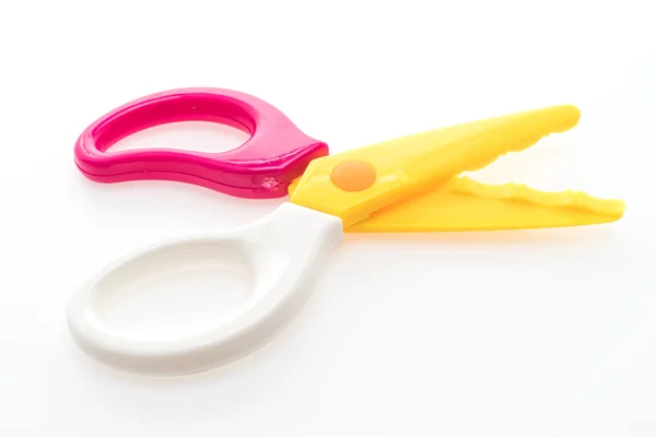 Colorful plastic scissors — Stock Photo, Image