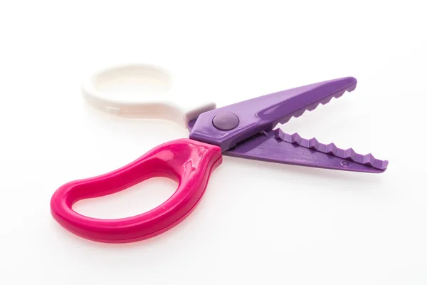 Colorful plastic scissors — Stock Photo, Image