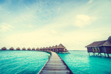 Güzel Maldivler ada