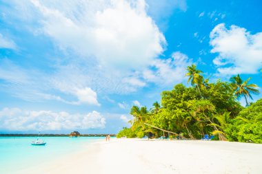 Güzel Maldivler ada