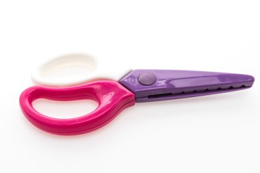 Renkli plastik makas