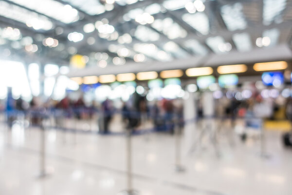 размытие интерьера аэропорта
