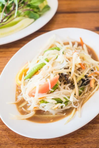 Spicy papaya salad — Stock Photo, Image